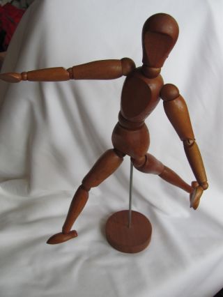 Vtg Artist Mannequin Model Articulated Wood 13 