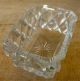 Victorian Glass Salt Oblong Shape Diamond Facets Starburst Bottom Salt & Pepper Shakers photo 4