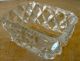 Victorian Glass Salt Oblong Shape Diamond Facets Starburst Bottom Salt & Pepper Shakers photo 5