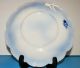 W.  E.  Corn Antique Flow Blue Dinner Plate York Pattern England Fluted Edge Fine Plates & Chargers photo 3