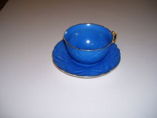 Blue & Gold Cup & Saucer - Goldcastle - Made In Japan photo