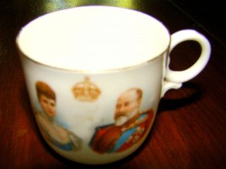 Antique Royal Doulton Cup 1902 With Gold Edging King Edward Vii photo