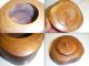 Unusual Old Antique Teak? Wood Snuff? Box W/ Lid Hand Carved Estate Sale Boxes photo 1