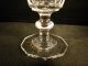 19th C Blown And Cut Wine Or Cordial Glass Stemware photo 1