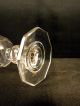 19th C Blown And Cut Wine Or Cordial Glass Stemware photo 4