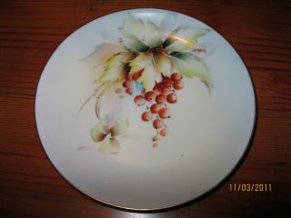 Rare Hand Painted Grapeleaves Plate Signed Kayser - Hulschenreuther Selb Bavaria photo