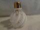 Vintage Devilbiss White Swirl Gold Trimmed Perfume Glass Bottle Perfume Bottles photo 1