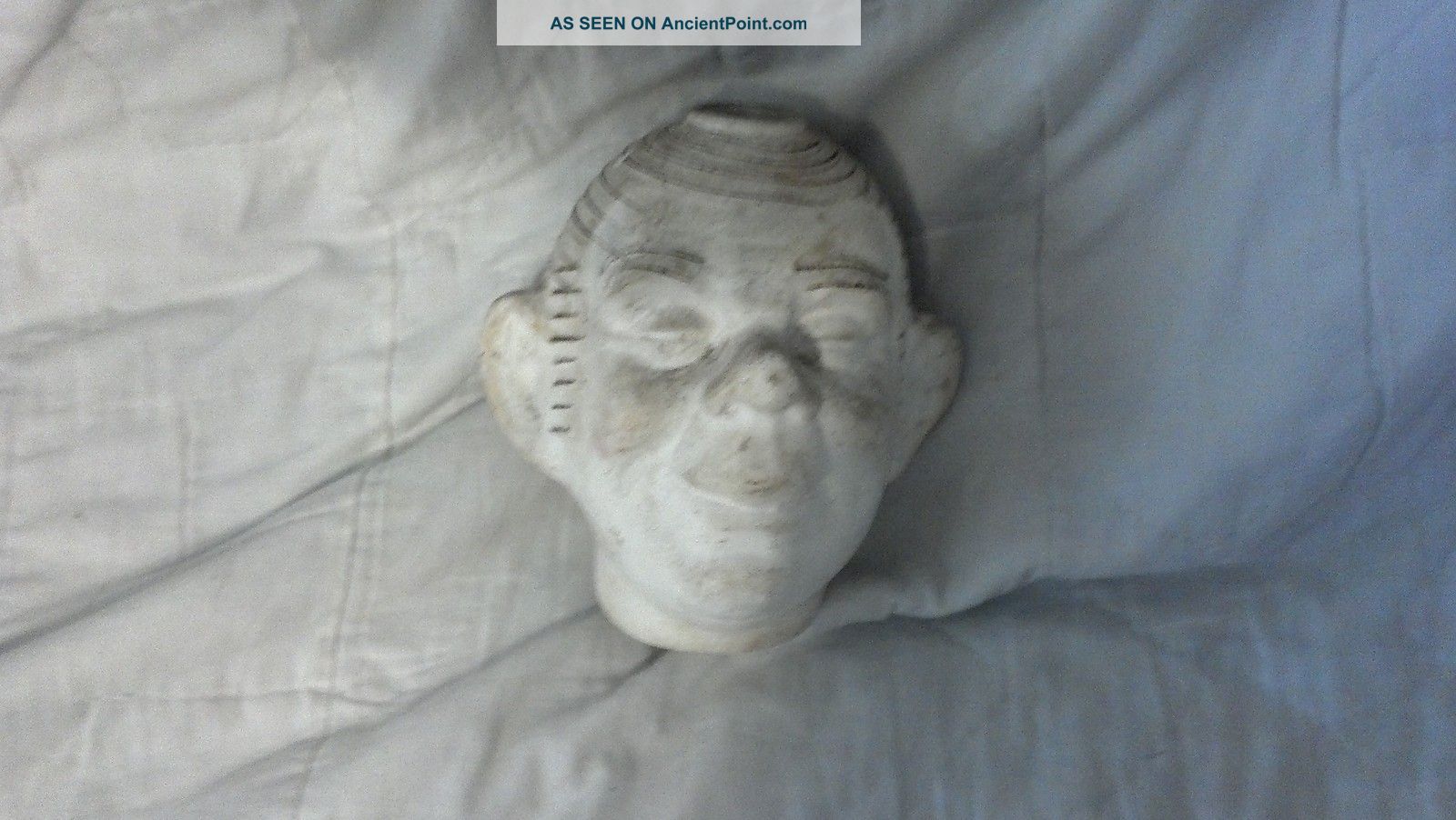 19th Century European Chocolate Mold Ceramic Head Circa 1850 Excellent Other photo