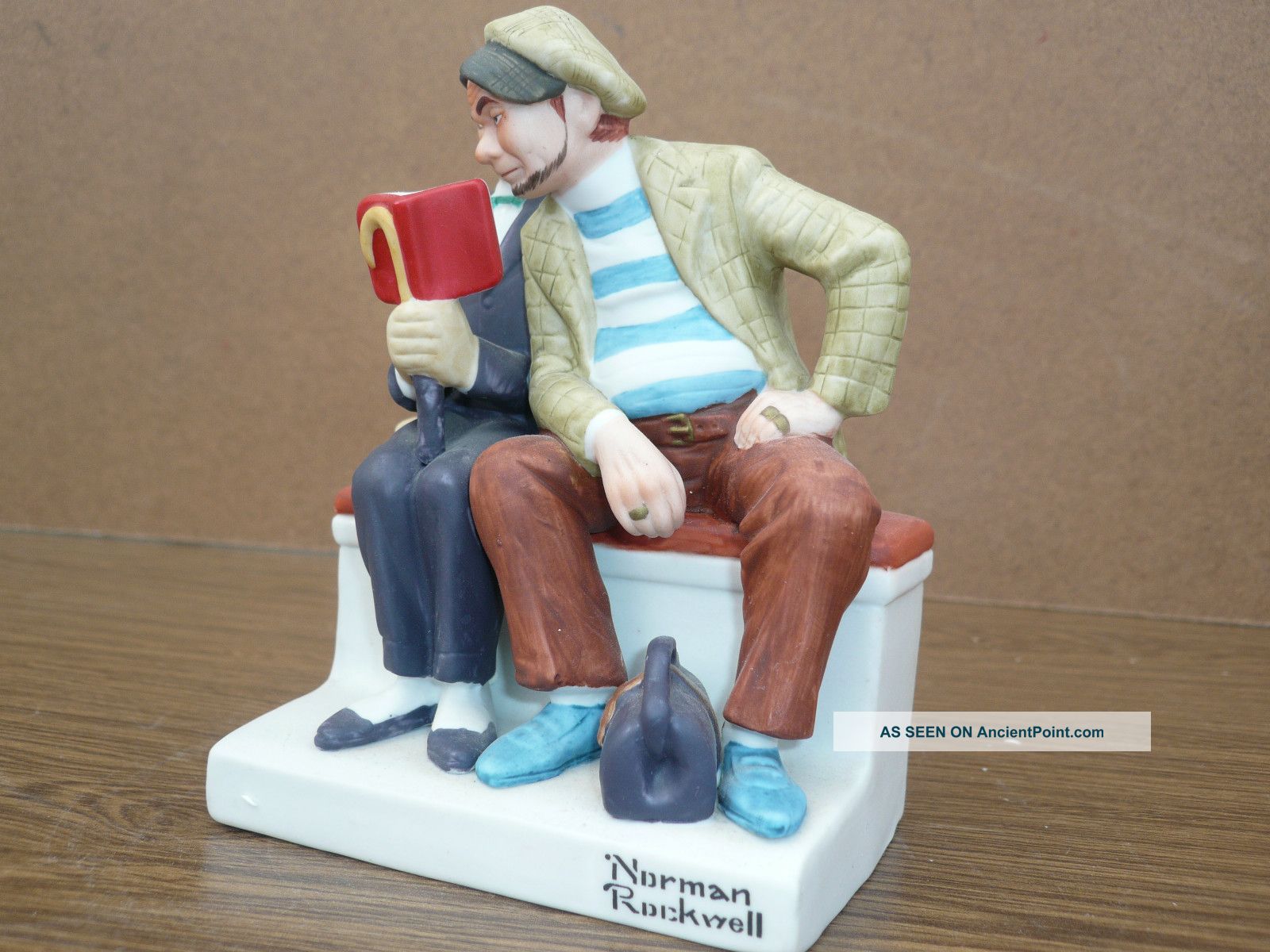 Norman Rockwell Interloper Figurine Rare Porcelain Figurines photo