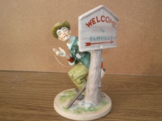 Norman Rockwell Speed Trap Figurine Rare photo