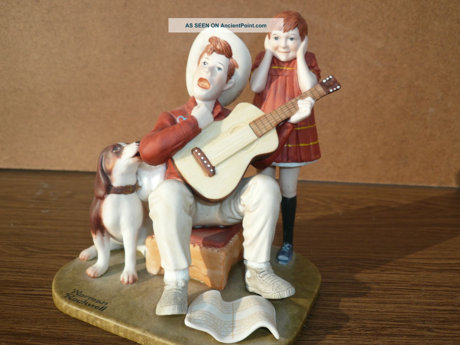 Norman Rockwell Music Man Figurine Rare Figurines photo