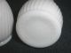 White Milk Glass Shakers 2 Ea By Horton Cata Detroit Mich Tall Vintage Salt & Pepper Shakers photo 1