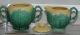 Wedgwood Majolica Pottery Califlower Cream & Sugar Nr Teapots & Tea Sets photo 2