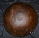 Antique 19th Cen Giant Wood Wooden Dough Bowl Hand Turned Paint Primitive 16.  5 