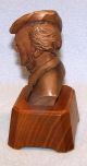 Vintage Bust Of Wagner - - 5.  25 Inches - - Wood & Toriart Carved Figures photo 1