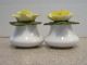 Capodimonte Yellow Flowers Salt And Pepper Shakers 439062 Made In England Salt & Pepper Shakers photo 3