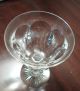 4 Antique Hand Blown Cut Crystal Wine Glass,  5 
