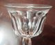 4 Antique Hand Blown Cut Crystal Wine Glass,  5 