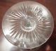 4 Antique Hand Blown Cut Crystal Wine Glass,  5 