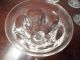 4 Antique Hand Blown Cut Crystal Wine Glass,  5 