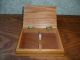 Vintage Oak Playing Card Box Boxes photo 2