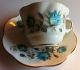 Bone China Blue Floral Rose Teacup & Saucer Made In England Royal Dover Cups & Saucers photo 1