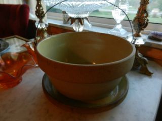 Star Stoneware Milking Bowl Bail Handled Cooking Crock Stew Pan & Plate photo