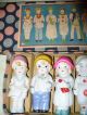 Boxed Set Of 8 Mini Doll Bisque Porcelain,  Stamped Made In Japan Figurines Other photo 3