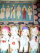 Boxed Set Of 8 Mini Doll Bisque Porcelain,  Stamped Made In Japan Figurines Other photo 4