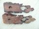 Fine Pr 19thc Mahogany Carved Corbels With Fruits Other photo 4