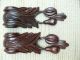 Fine Pr 19thc Mahogany Carved Corbels With Fruits Other photo 5