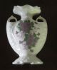 Antique Rare 1945 Cash Family Violets Heavily Decorated Vase - 1945 Mark - Erwin,  Tn Vases photo 5