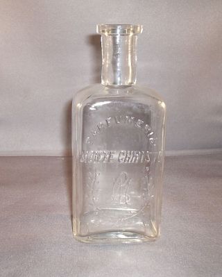 Antique French Perfume Bottle Parfumerie Monte Cristo Circa Mid 1800 ' S photo