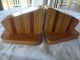 Vintage C1950s New Zealand Native Timbers Maori Bookends Sovereign Woodworkers Woodenware photo 4