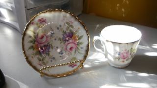 Royal Winchester Floral And Gold Cup And Saucer,  England,  China photo