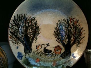Very Rare Collectible Hand Painted Author Ceramic Bulgarian Plate photo