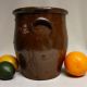 Antique Stoneware: 19thc.  Semi - Ovoid Redware Crock,  Incised & Lead Glaze,  Nr Crocks photo 1