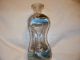 Very Rare Hand Painted Glug Glug Glass Bottle For ' Spirits ' With Stopper Decanters photo 4
