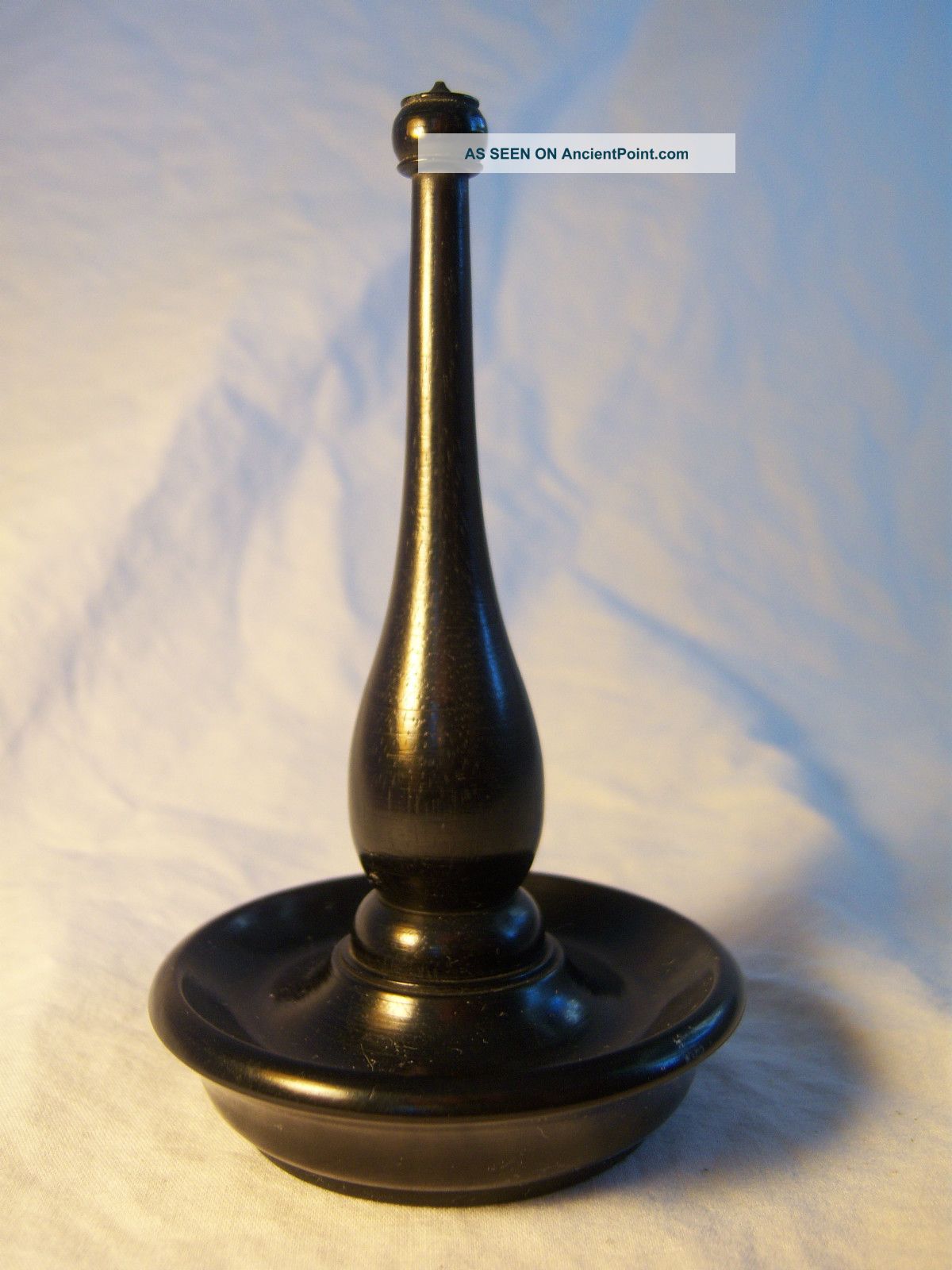 Antique Victorian Steampunk Ebony Vanity Ring Stand Holder Other photo