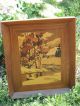 Inlaid Wood Set Of Framed Pitcures Of Trees Other photo 2