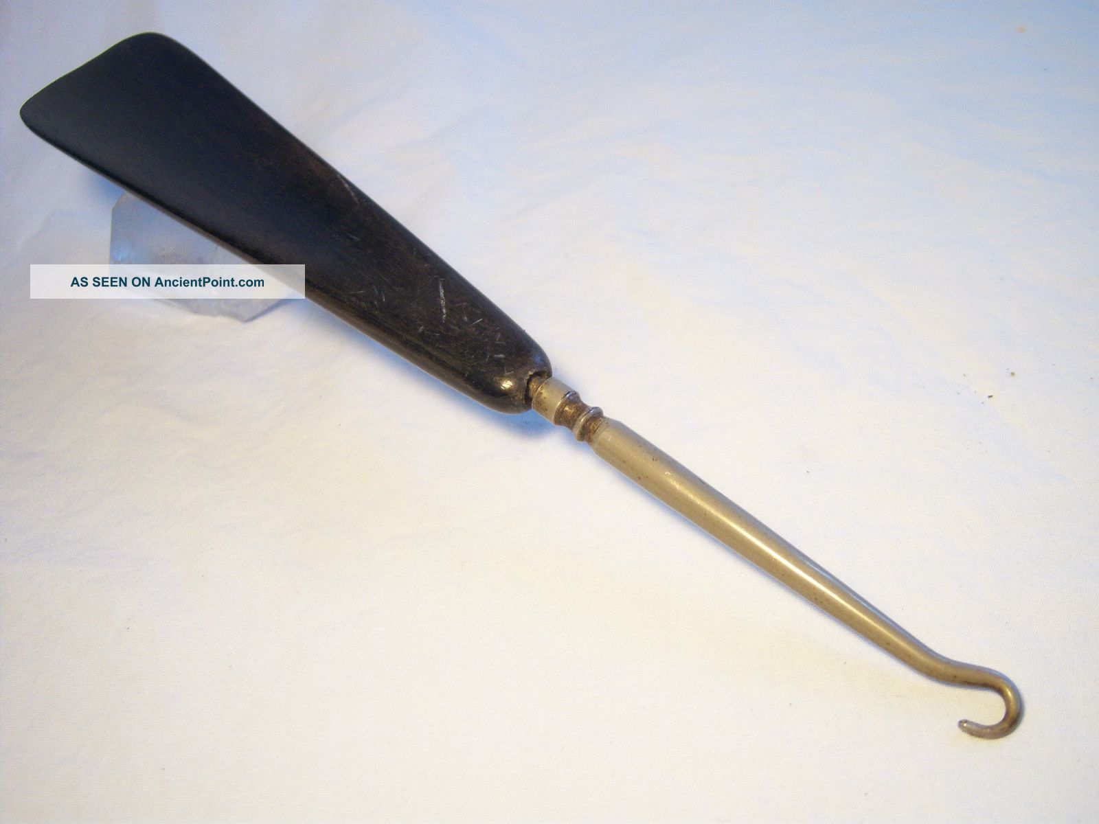 Antique Victorian Steampunk Ebony Vanity Shoe Horn / Hook Other photo