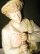 Antique Bisque Man Figure In Shadowbox Picture Circa 1900 Figurines photo 3