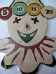 Antique Folk Art Clown Game Piece Great Decorators Piece One Of A Kind Other photo 7