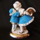 German Porcelain Art Deco Pierrot Sister Brother Dresden Figurine Figurines photo 6