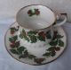 Vintage Bone China Cup And Saucer Yuletide Pattern By Queens England Rosina Cups & Saucers photo 1