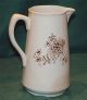 Antique Brown Transferware Milk Pitcher Unmarked Pitchers photo 2