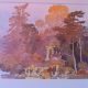 Paris Watercolor Print - Fall Leaves - Temple Of Love - Vincennes - Pierre Deux Other photo 2