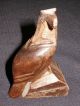 Vintage Iron Wood Miniature Figurine Bald Eagle California Quail Baja Calif Pair Carved Figures photo 2