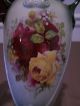 Antique Porcelain Painted Roses 2 Handled Vase 800 Vases photo 6