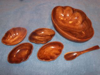 Wooden Bowl Set - 6 Pieces - Decorative - Unknown Maker - Unique photo
